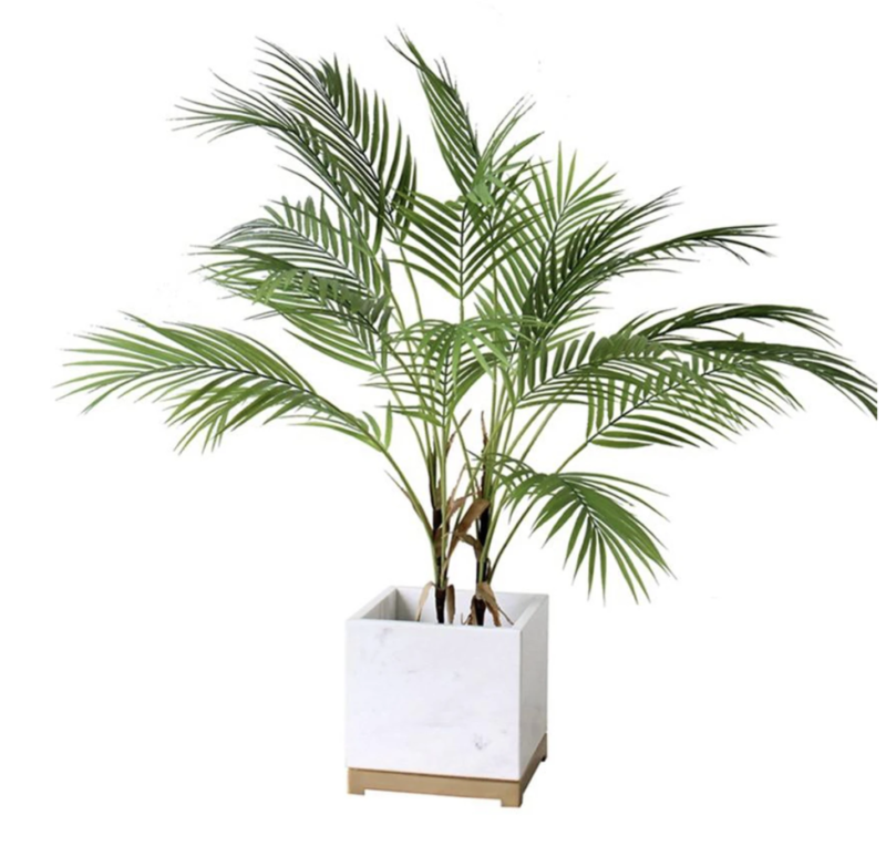 1Pc Palm Leaf Artificial Tree Real Touch Plastic Plants Home Garden Decorations