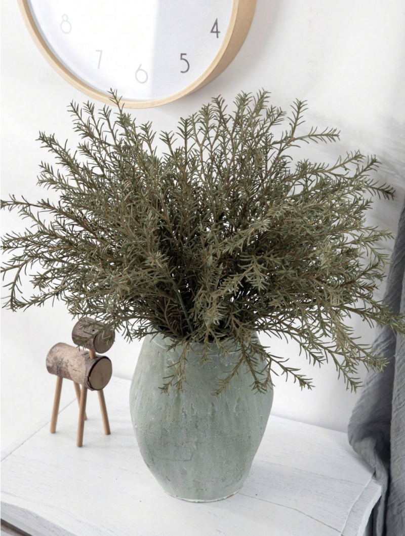 Green Artificial Plants Flora Foliage, 18.5 Inch Height, Plastic Material
